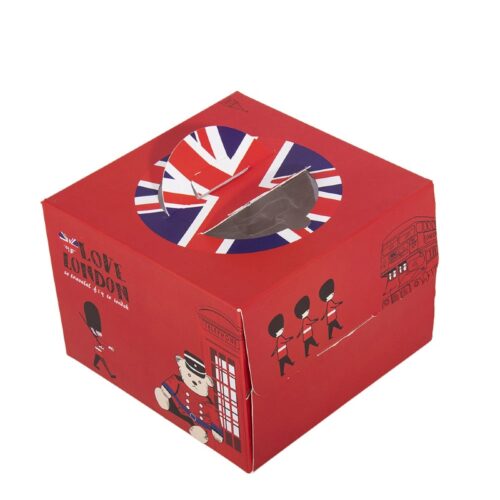 Foldable Handheld Cake Box