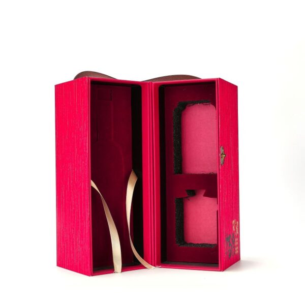 Portable foldable magnetic Wine box