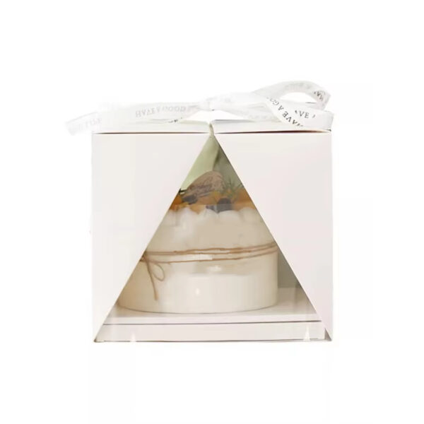 Double-door transparent handheld Cake box