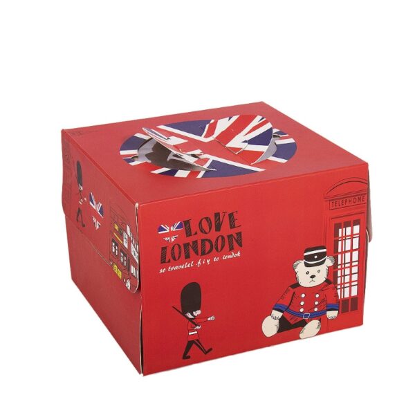 Foldable Handheld Cake Box