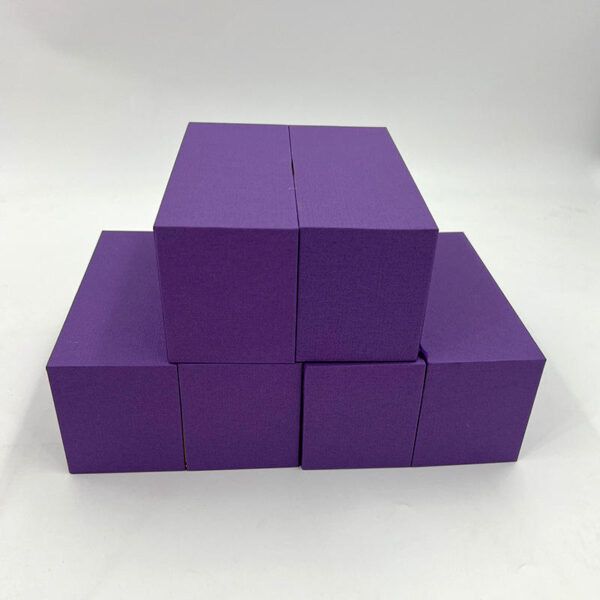 Main-02 Purple wine gift box with gold inner drawers, double-door flip-top