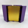 Main-03 Purple wine gift box with gold inner drawers, double-door flip-top