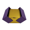 Main-04 Purple wine gift box with gold inner drawers, double-door flip-top