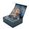 Custom 3D paper craft magnetic flip-top cosmetic gift box