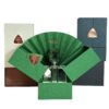 Green Fan-Shaped Luxury Perfume Gift Box Set