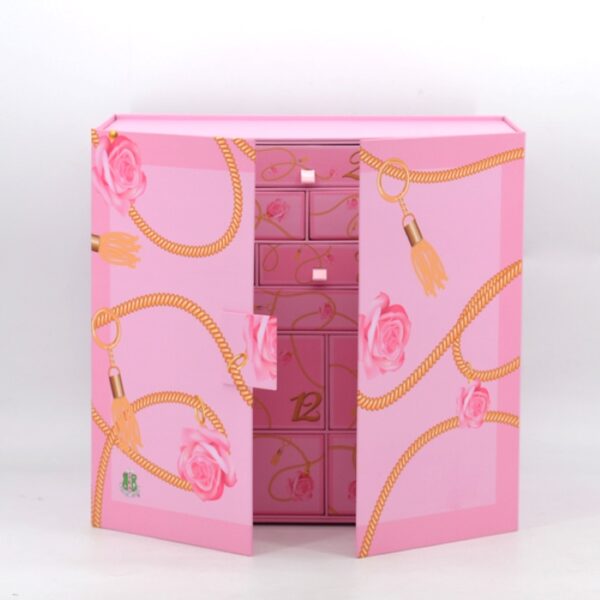 Pink double-door surprise calendar blind box