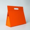 Orange foldable handheld cosmetic gift box