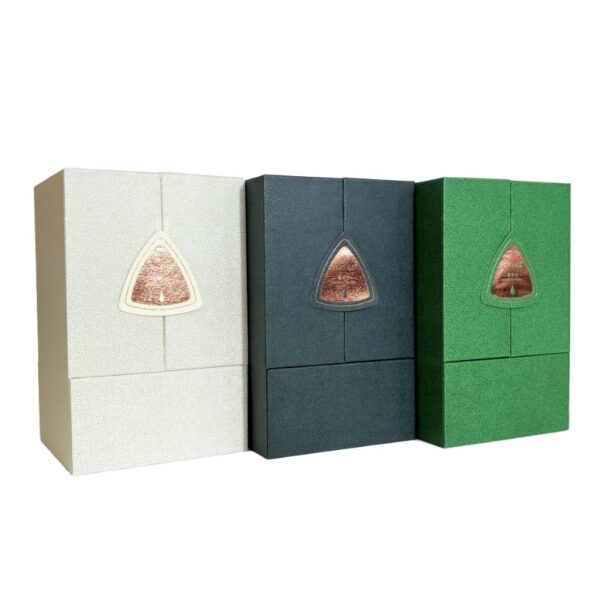 Green Fan-Shaped Luxury Perfume Gift Box Set