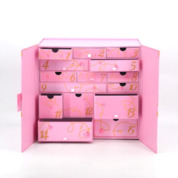 Pink double-door surprise calendar blind box