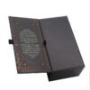Customized double-door magnetic book-style luxury gold-stamped printed wine gift box