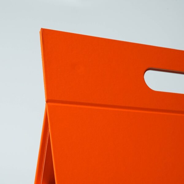 Orange foldable handheld cosmetic gift box