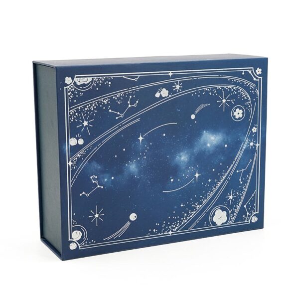 Custom 3D paper craft magnetic flip-top cosmetic gift box