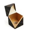 Black Gold Geometric Cube Perfume Gift Box