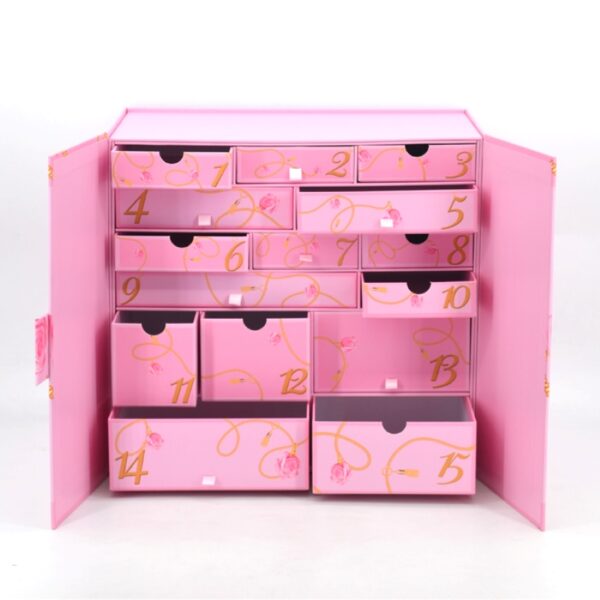 Pink double-door surprise calendar blind box