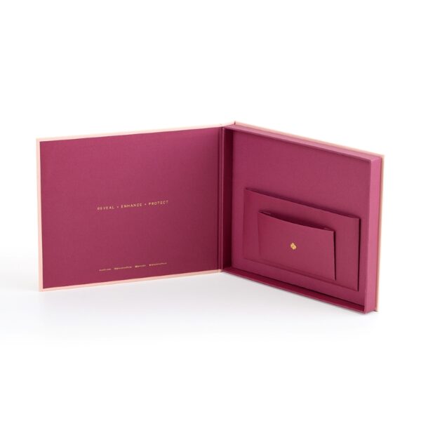 Pink Book Shaped Cosmetic Mask Rigid Gift Box