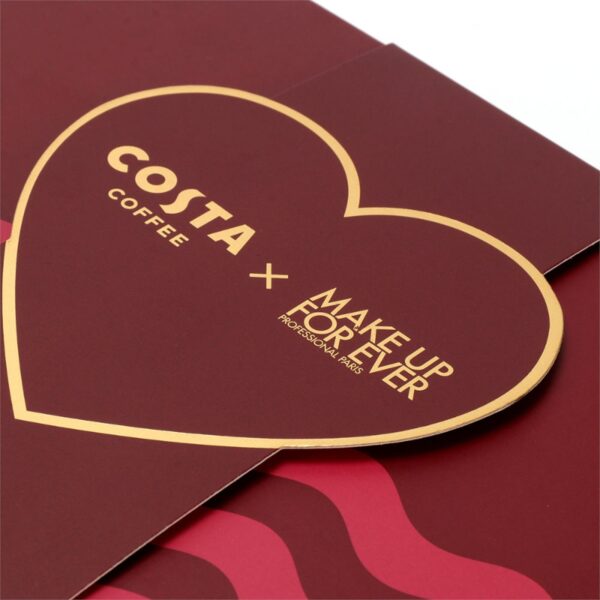 Customizable chocolate gift boxes with heart-shaped seals and double doors
