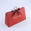 主图5 Red triangular wedding candy gift box with wooden handle