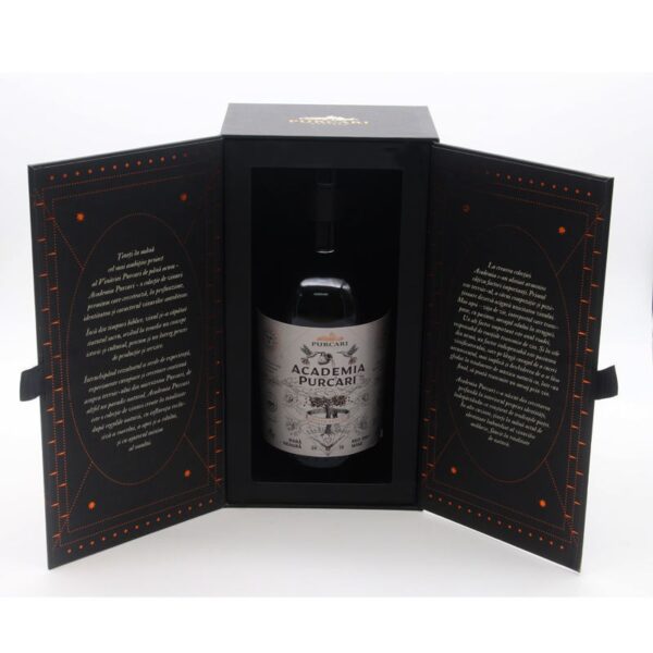 Customized double-door magnetic book-style luxury gold-stamped printed wine gift box