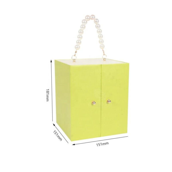 主图6 Light Green Double Door Drawer Jewelry Storage Box with Pearl Handle