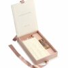 001 Custom Luxury Candle Gift Box with Book Style Magnetic Closure and Ribbon Opening Design