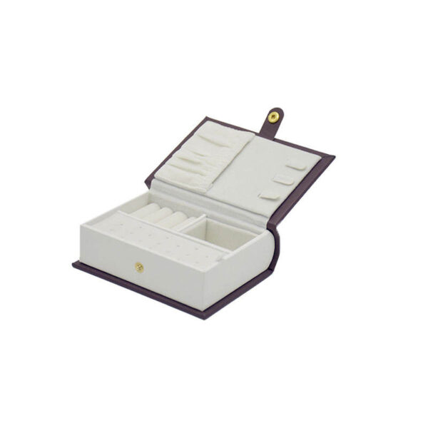 03 Luxury Book Shaped Jewelry Box with Multi Jewelry Storage Compartments