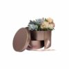 Luxury Flower Box with Round Rigid Structure and Premium Floral Presentation Design