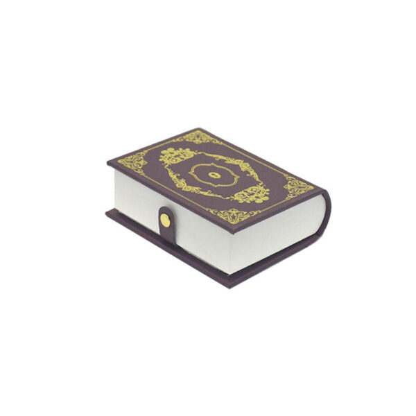 04 Luxury Book Shaped Jewelry Box with Multi Jewelry Storage Compartments