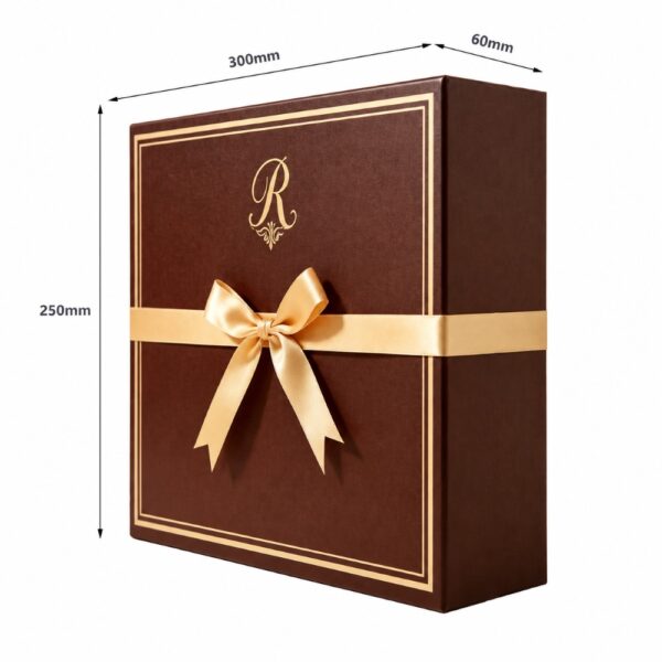 05 Luxury Flip Top Chocolate Box with Gold Foil Logo for Premium Chocolate Packaging