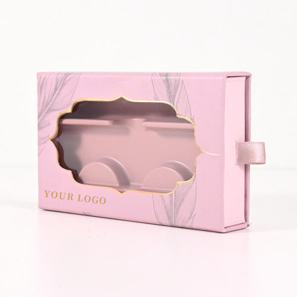 Window Cosmetic Box with Plastic Inner Tray, Custom Logo Printing