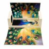 Peacock Themed Double Open Wine Box, Custom Printed Liquor Display Box