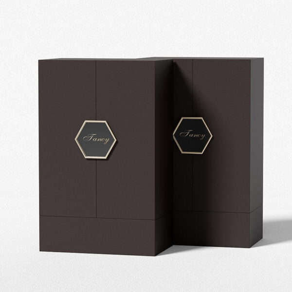 H073c2c611ceb44bc9c58a3d513d8edc4n Luxury Perfume Box with Unique Opening Structure and Premium Display Design
