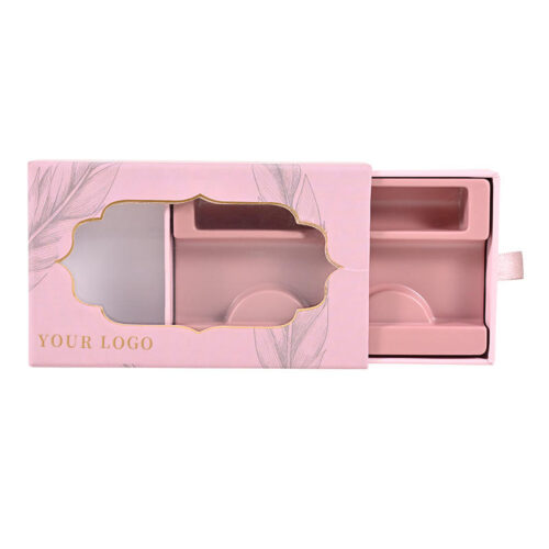 Window Cosmetic Box with Plastic Inner Tray, Custom Logo Printing