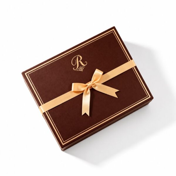Main-03 (2) Luxury Flip Top Chocolate Box with Gold Foil Logo for Premium Chocolate Packaging